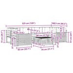vidaXL Ensemble de canapés d'extérieur 7 pc Gris Naturel et Clair