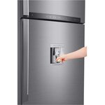Lg gtf7043ps - réfrigérateur congélateur haut - 438l (321+117) - froid ventilé a++ - l70m x h178cm - inox