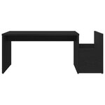 Table basse vidaXL Chêne noir 90x45x35 cm en bois d'ingénierie