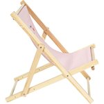 Chilienne enfant en bois 3 positions réglables moon - rose