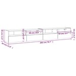 vidaXL Meubles TV muraux 2 Pièces blanc 100x30x30 cm bois d'ingénierie