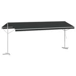 vidaXL Auvent autoportant Anthracite 6 x 3 m Polyester