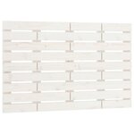 vidaXL Tête de lit murale Blanc 106x3x63 cm Bois massif de pin