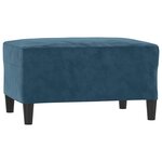 vidaXL Repose-pied Bleu 70x55x41 cm Velours