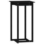 vidaXL Ensemble de bar 3 Pièces Noir Bois de pin massif