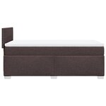 vidaXL Sommier à lattes de lit avec matelas Marron foncé 100x200 cm