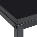 vidaXL Tables d'appoint 2 Pièces Noir Acier