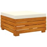 vidaXL Salon de jardin 5 Pièces avec coussins Bois d'acacia solide