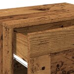 vidaXL Tables de chevet murales 2 Pièces vieux bois