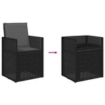 vidaXL Ensemble de salle à manger pour jardin 7 Pièces Anthracite PP