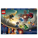 LEGO 76155 Marvel Les Éternels Dans l'Ombre d'Arishem, Kit de Construction Super-Héros pour Enfants des 7 ans