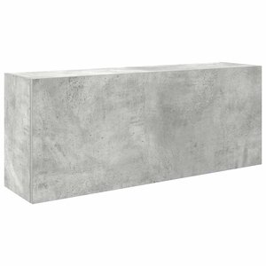 vidaXL Armoire murale de bain gris béton 100x25x40cm bois d'ingénierie