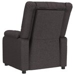 vidaXL Fauteuil électrique de massage Marron foncé Tissu