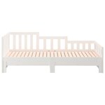vidaXL Lit coulissant sans matelas blanc 2x(80x200)cm
