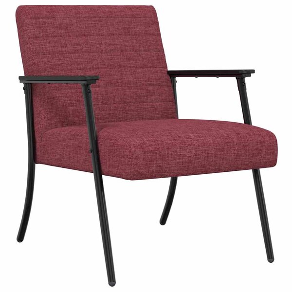 vidaXL fauteuil Bordeaux 59 x 75 x 78 cm tissu