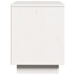 vidaXL Table de chevet Blanc 40x30x40 cm Bois de pin solide