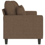 vidaXL Canapé à 3 places Marron 180 cm Tissu
