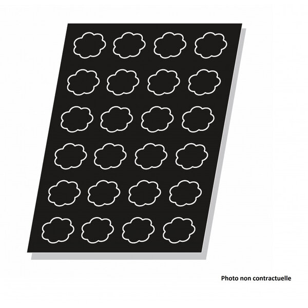 Moule flexipan® plaque silicone 18 charlottes - pujadas -  - silicone600 400x40mm
