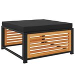 vidaXL Salon de jardin avec coussins 6 Pièces bois d'acacia solide