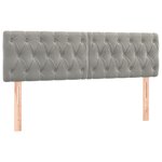 vidaXL Sommier à lattes de lit avec matelas LED Gris clair 140x190 cm