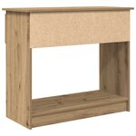 vidaXL Table console avec tiroirs chêne artisanal 85 5x38 5x74 5 cm