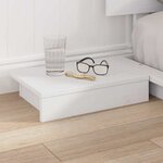 vidaXL Cadre de lit Blanc 120 x 190 cm bois
