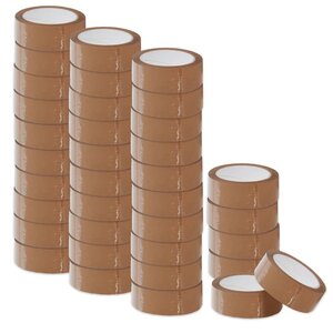 Pack and Move - Lot 36 rouleaux ruban adhésif marron pour emballage et déménagement - 66 m - Qualité Premium