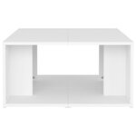 vidaXL Tables basses 4 Pièces blanc 33x33x33 cm bois d'ingénierie