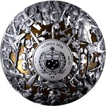 Pièce de monnaie en Argent 5 Dollars g 62.2 (2 oz) Millésime 2026 Filigree Spherical REVOLUTION AND FREEDOM