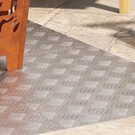 vidaXL Plaques à damier 4 Pièces Argent 70 x 50 cm Aluminium