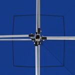 vidaXL Tente de réception pliable Aluminium 3 x 3 m Bleu