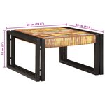 vidaXL Étagère de salle de bain Multicolore 60 x 50 x 23 cm