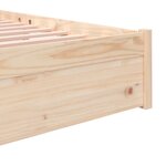 vidaXL Cadre de lit sans matelas bois massif 180x200 cm