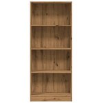 vidaXL Bibliothèque chêne artisanal 60x24x143 cm bois d'ingénierie