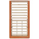 vidaXL Cadre de lit Brun cire 90 x 190 cm Pin massif