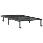 vidaXL Cadre de lit sans matelas pliable noir 100x200 cm acier