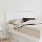 vidaXL Tête de lit Blanc 120 cm Bois d'ingénierie