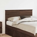 vidaXL Tête de lit Chêne brun 135 cm Bois d'ingénierie