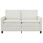 vidaXL Canapé Crème 156 x 81 x 87 5 cm Polyester