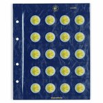 Feuilles numismatiques Vista pour 2 euros commémoratives.