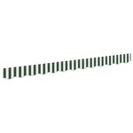 vidaXL Bande de auvent Vert et blanc 2.8 x 0.2 m Toile