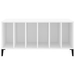 vidaXL Armoire à disques blanc 100x38x48 cm bois d'ingénierie
