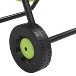 vidaXL Chariot enrouleur vert avec jeu de raccords de tuyaux 1 9cm 30m