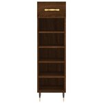 vidaXL Meuble à chaussures chêne marron 30x35x105 cm bois d'ingénierie