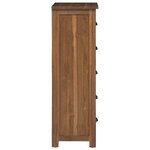 vidaXL Commode avec tiroir Marron 45 x 35 x 110 cm Bois de teck massif