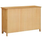 vidaXL Commode 105x33 5x73 cm Bois de chêne massif