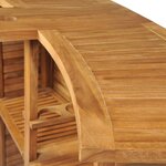 vidaXL Table pliable de bar 155x53x105 cm Bois de teck solide