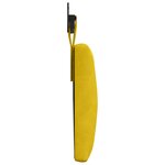 vidaXL Tête de lit suspendue Jaune Velours
