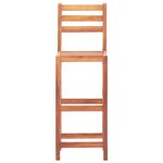 vidaXL Chaises de bar lot de 4 bois d'acacia solide
