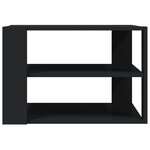 vidaXL Table basse noir 58x58x40 cm bois d'ingénierie